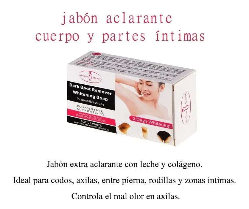 🧼 Jabón Blanqueador y Removedor de Manchas Oscuras – Aichun Beauty